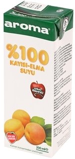 AROMA 200 ML TETRA KAYISI-ELMA ASEPTİK KUTU: 27 ADET / KOLİ