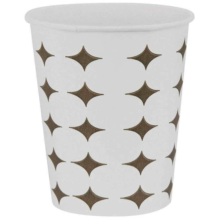Yıldız Desenli Karton Bardak 6,5 OZ